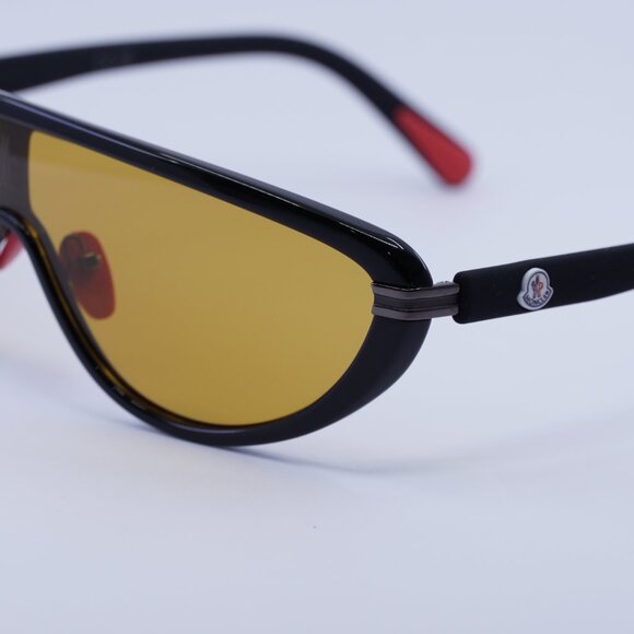 ?️ New Moncler ML0239 01E Sunglasses - Black Frame, Brown Lenses main image 11
